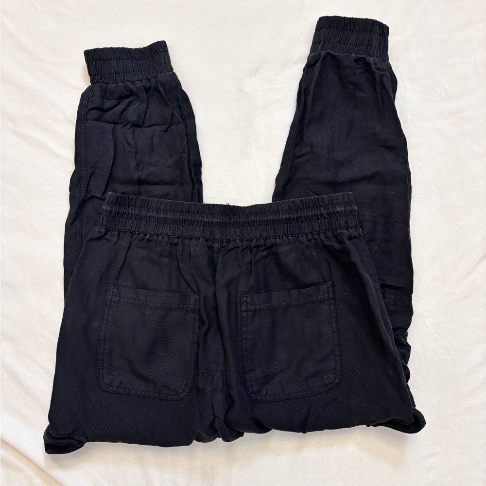 Garage Black Cargo High Waist Joggers